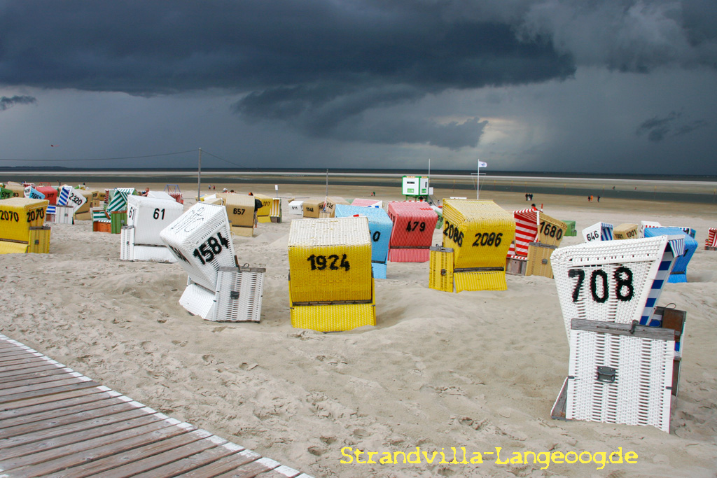 Strandkörbe Abendsonne